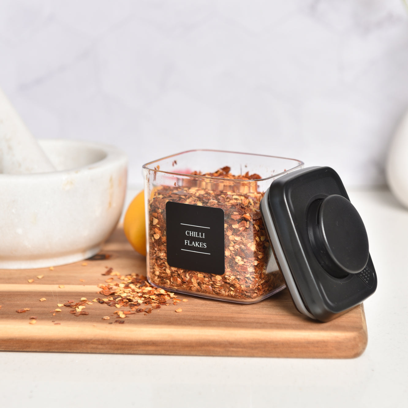 Minimalist Spice Storage Set - Black