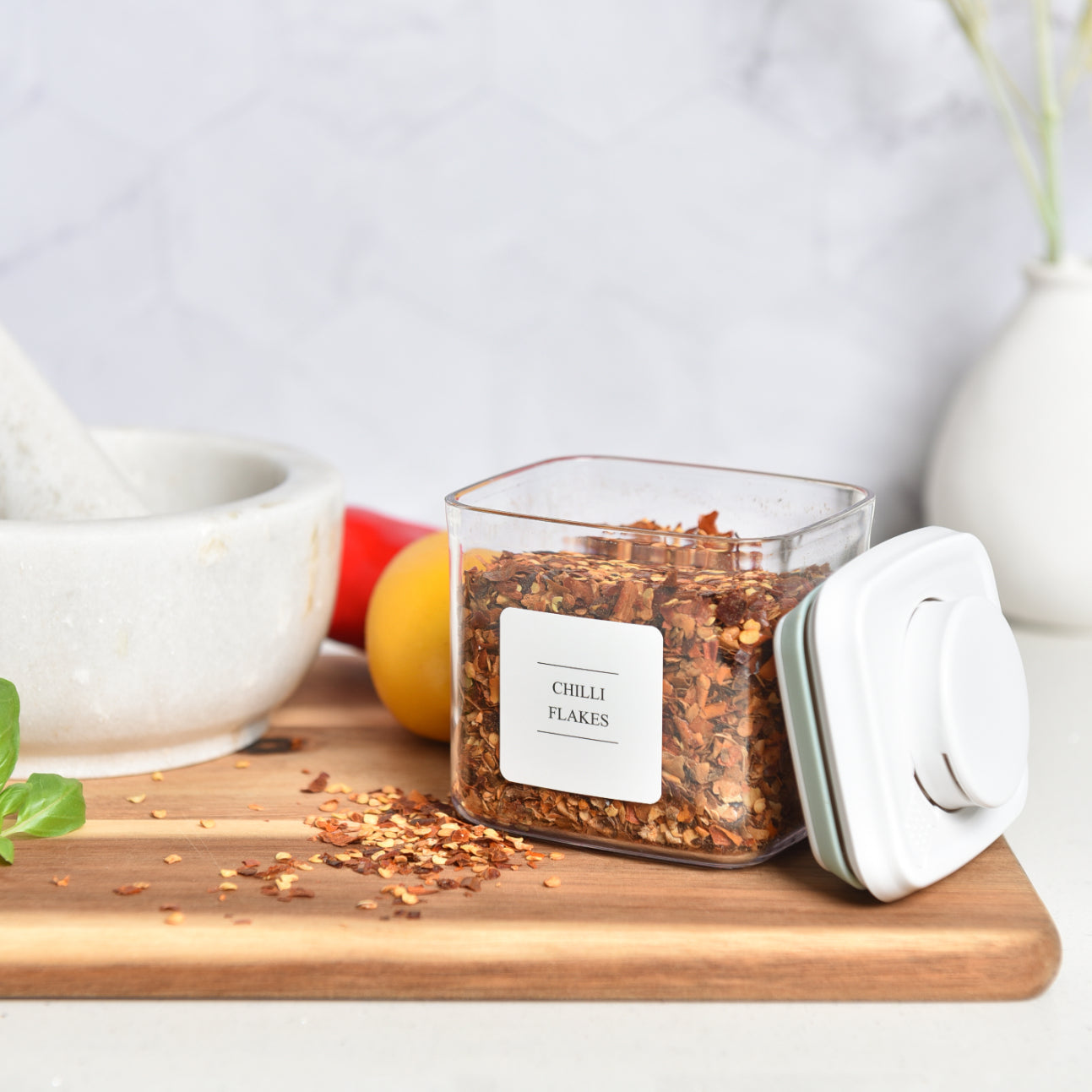 Minimalist Spice Storage Set - White