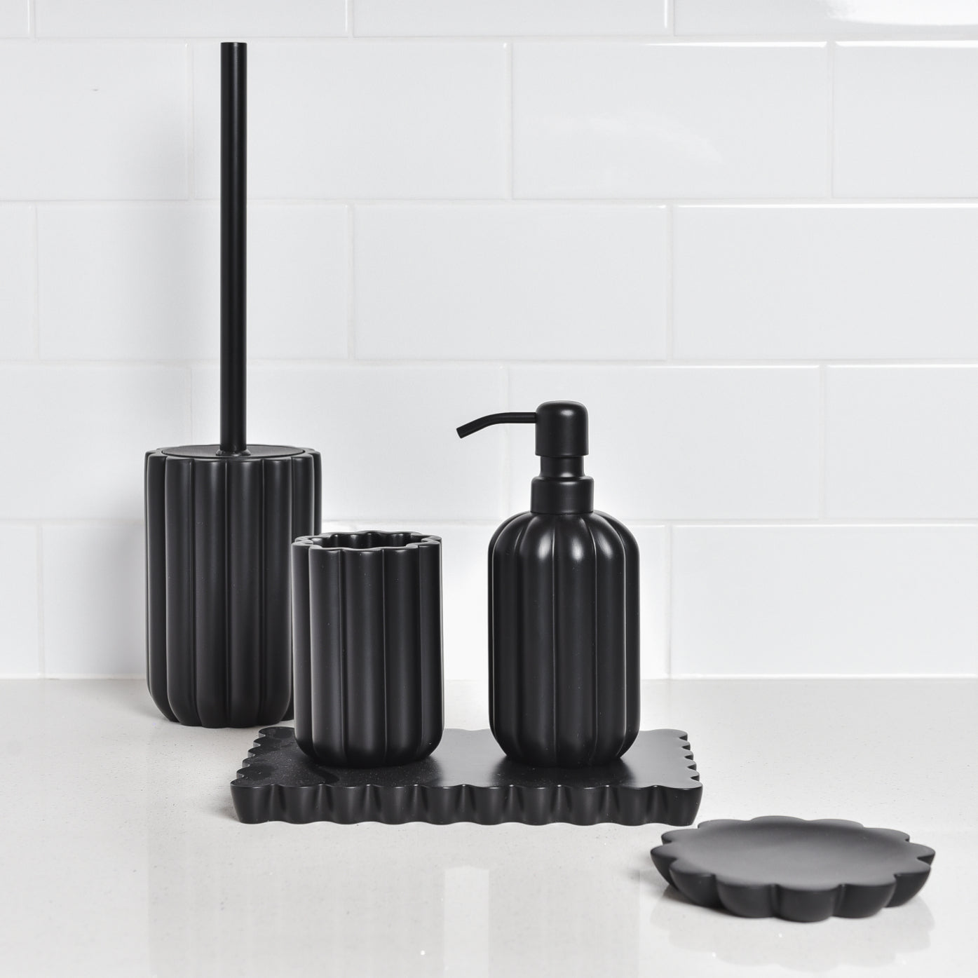 Serenity 5pc Bathroom Set - Black