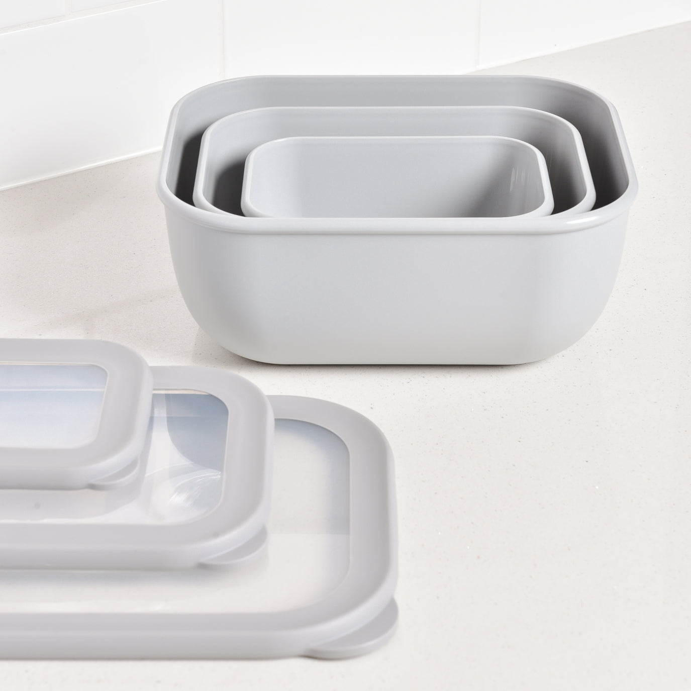 Food Storage Containers 3 Set - Rectangle