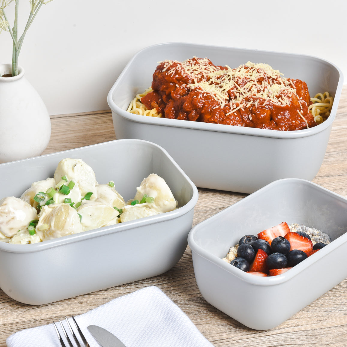 Food Storage Containers 3 Set - Rectangle