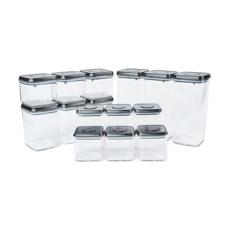 Push Top Pantry Container Set, 15 Pack