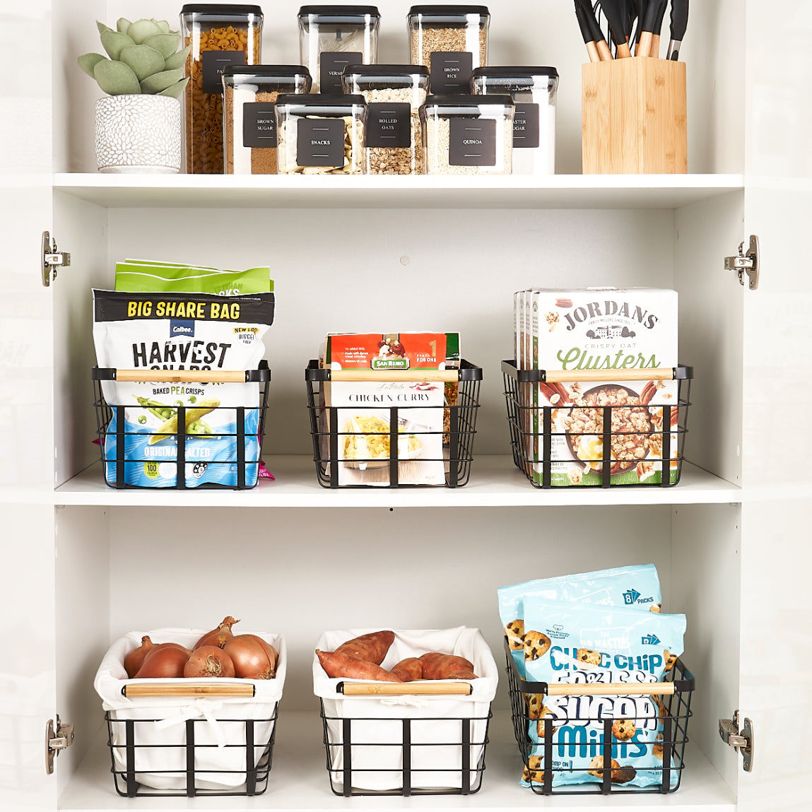 Metal Storage Basket | Black | Blissful Little Home