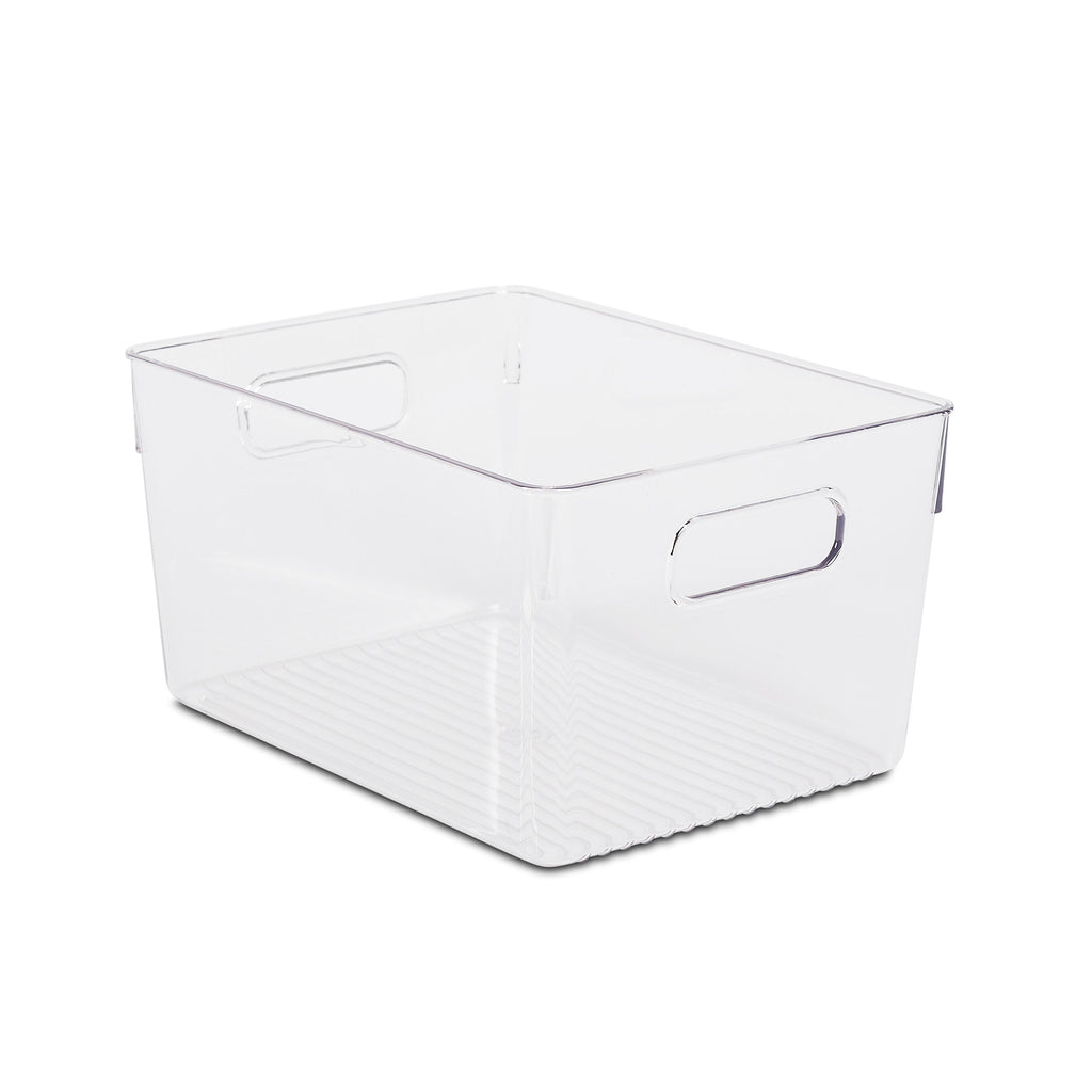 Bathroom Storage Tub | Clear Medium | Blissful Little Home